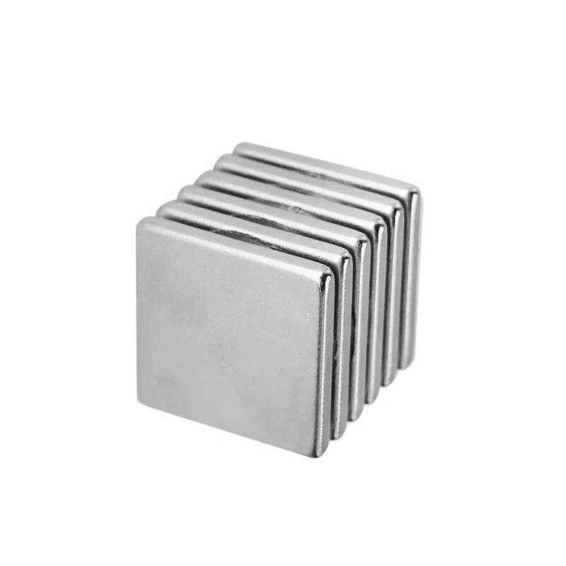 2 ~ 50 stk. 25 x 25 x 2 blok kraftig magnet tykt bulkark neodym magnetisk 25 x 25 x 2mm stærke permanente ndfeb magneter 25*25*2 mm