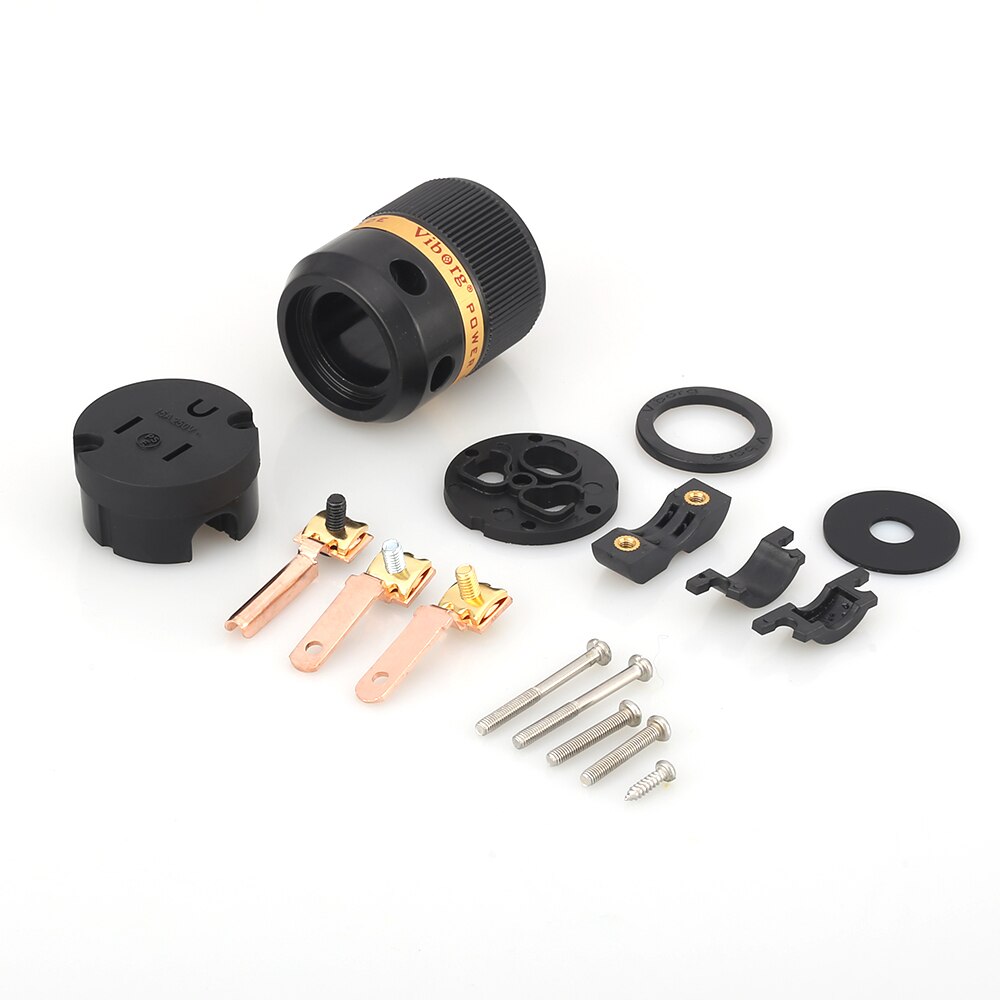Viborg VM501 Pure Copper US AC Power Plug Audio DIY Mains Power Cable