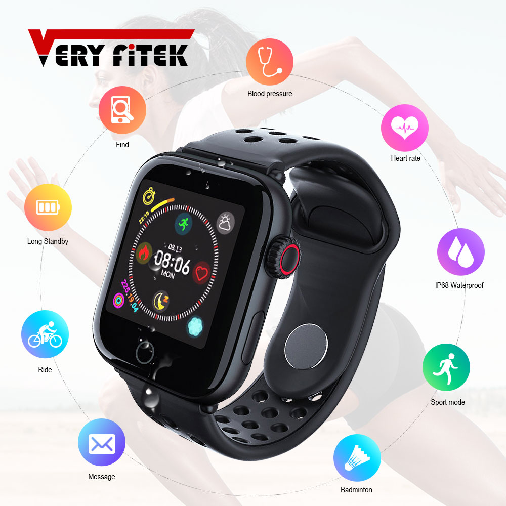 VERYFiTEK Z7 Smart Uhr Blutdruck Herz Rate Monitor IP67 Fitness Armband Uhr Frauen Männer Smartwatch für IOS Android