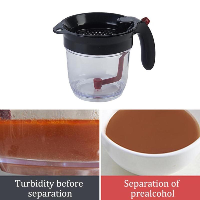 Fettavskiljare med bottenutlösningssil filter soppverktyg filterolja kan 1000ml rester olja kök med separator creati  p2 g 1