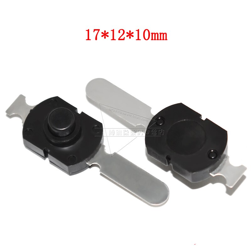 5pcs Switch Push Button Click clicky on off switch 1212 for LED Flashlight torch headlamp Lantern light DIY parts accessories: White