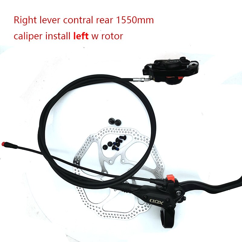 E-Bike Scooter Hydraulic Disc brake Set Electric bike Ebike 2pin plug cut power off Bicycle oil Brakes left right front rear: RR-W