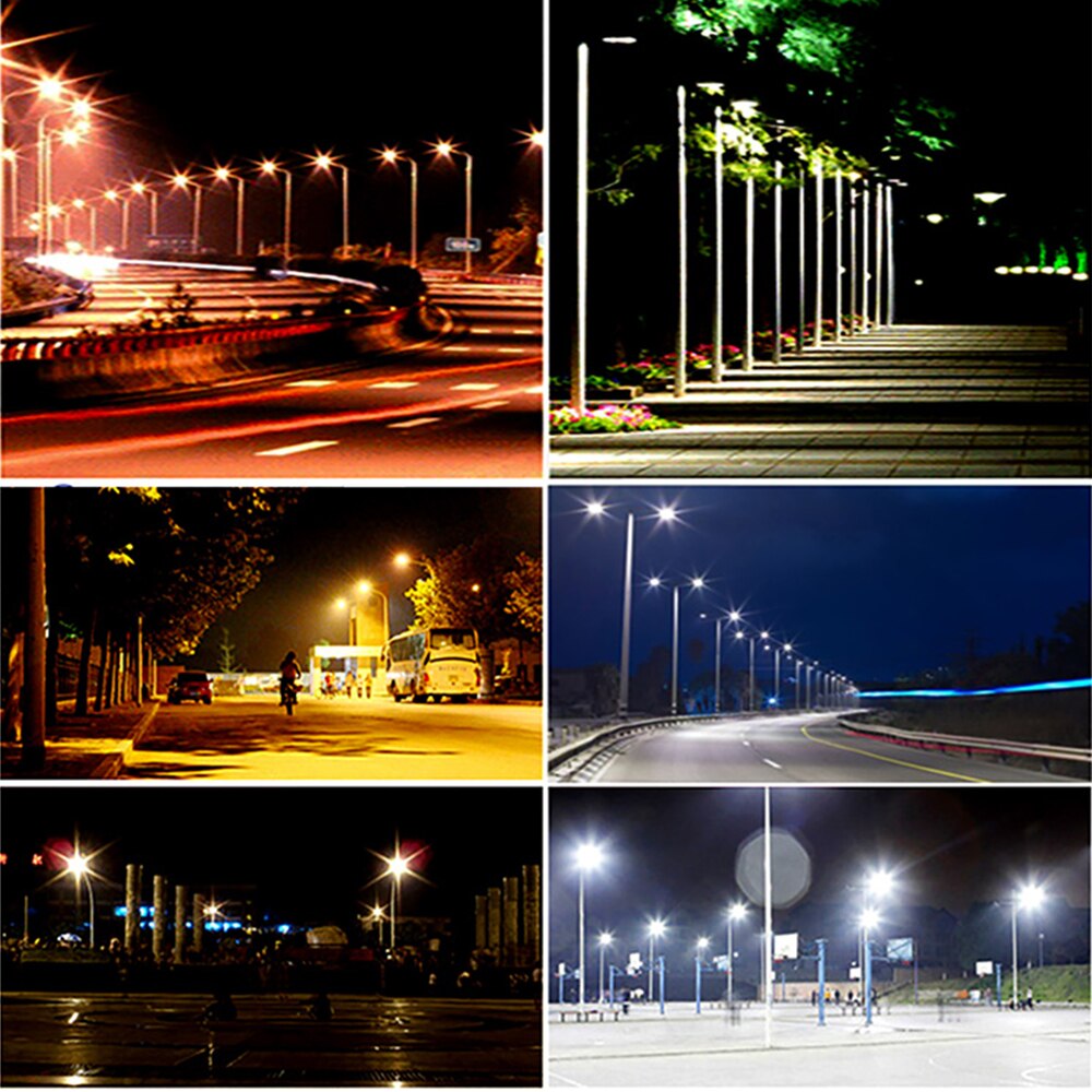 Led gadelys område parkeringsplads gård stald udendørs væg 100w lampe industrihave firkant motorvej farola vej