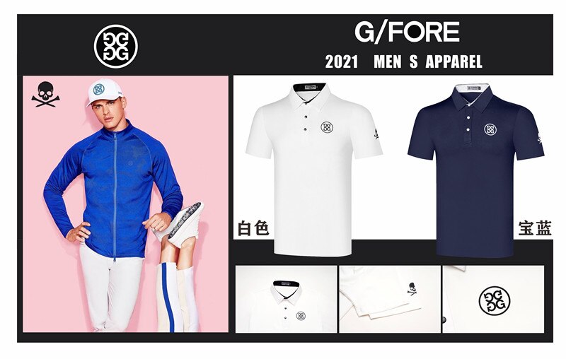 Golf Kleding T-shirt G/Fore Mannen Buitensporten Leisure Ademend Korte Mouwen