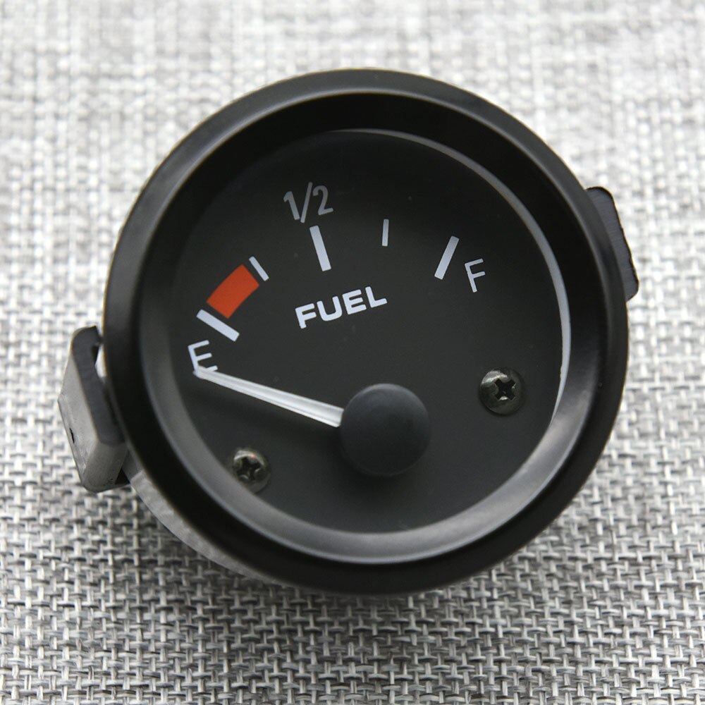 240-33ohm Fuel Level Gauge with Fuel Float Sensor Empty to Full 2" 52MM Fuel Gauge 12V Car Truck Oil Level Indicator Meter