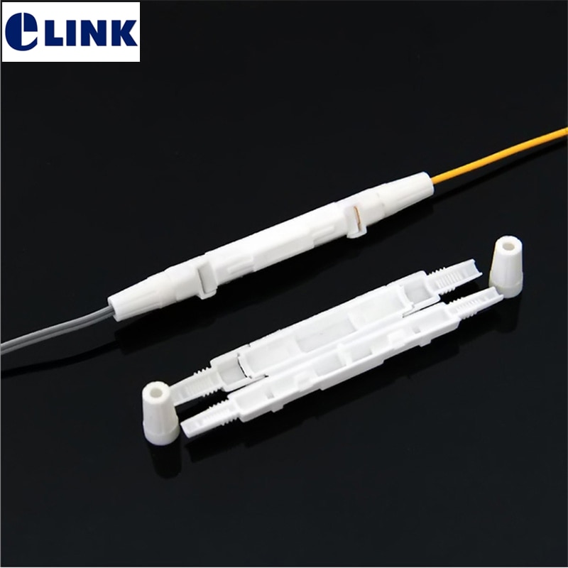 100pcs cable protection box round tube heat shrinkable tubing splicing protective sleeve fiber optic protection box ELINK