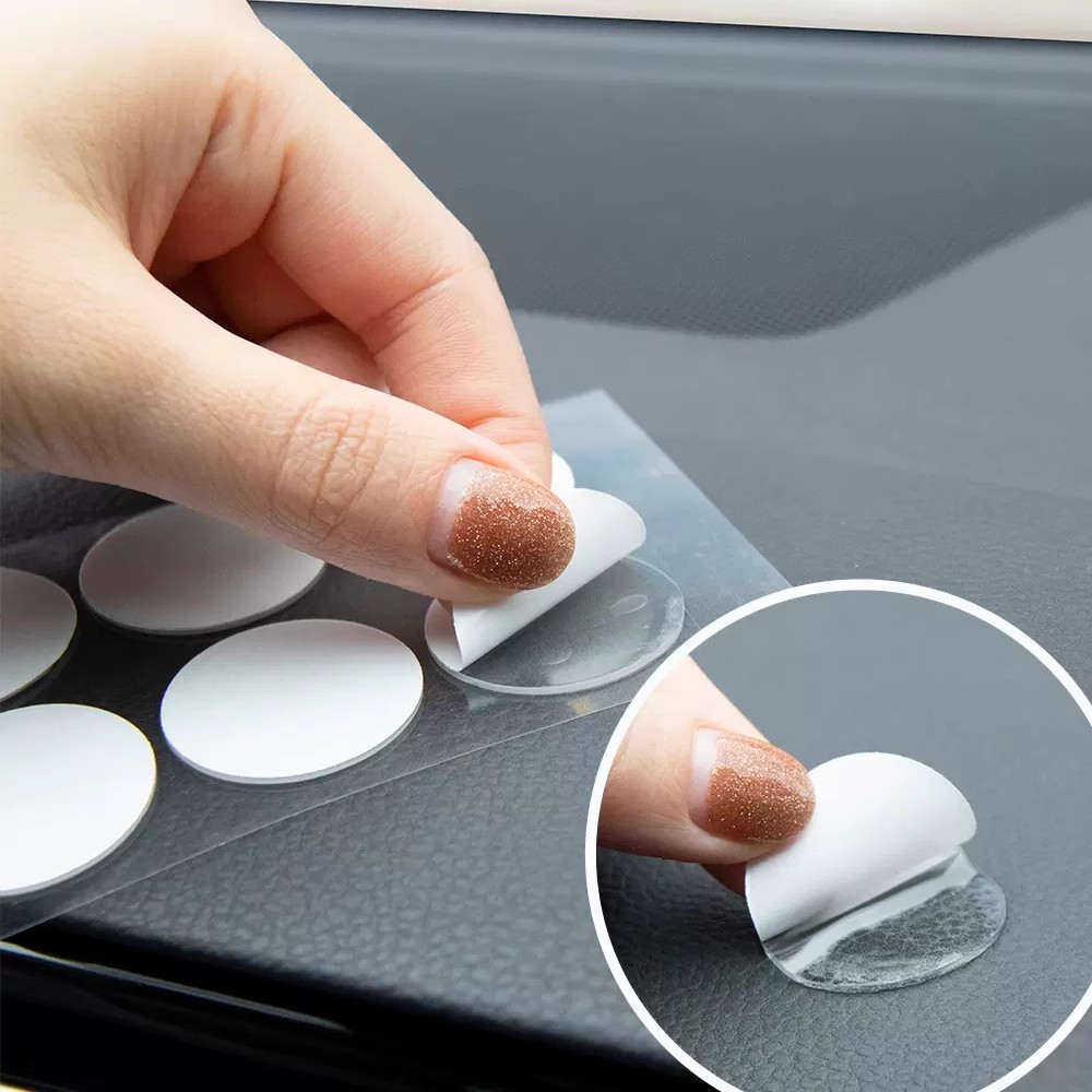50/70 pièces Nano Gel tapis ruban Transparent rond sans trace amovible collant Double face ruban adhésif pour bricolage artisanat affiche main Dec
