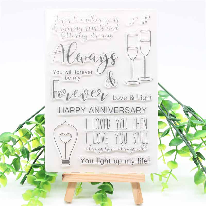 Zfparty zin transparante siliconen stempel/zegel voor doe-het-zelf scrapbooking/fotoalbum decoratieve kaart maken: 17