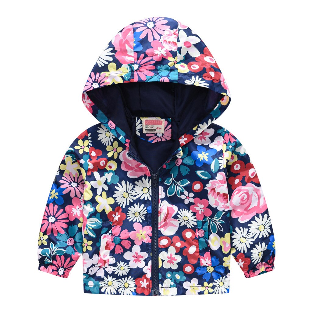 Kids Clothes Boys Jackets Children Hooded Zipper Windbreaker Baby Print Coat Infant Waterproof Hoodies For Girls: 05 / 12M