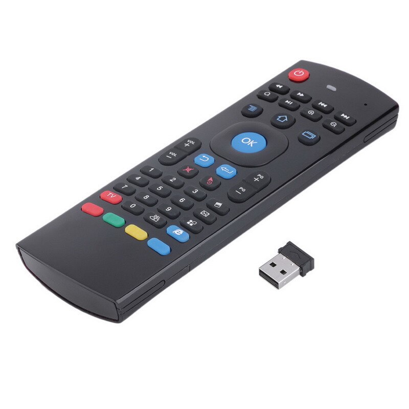 T3M 2.4G Air Mouse Wireless keyboard Russian 44 IR Learning Mic voice search for Android Smart TV Box PK MX3 t3 Remote Control