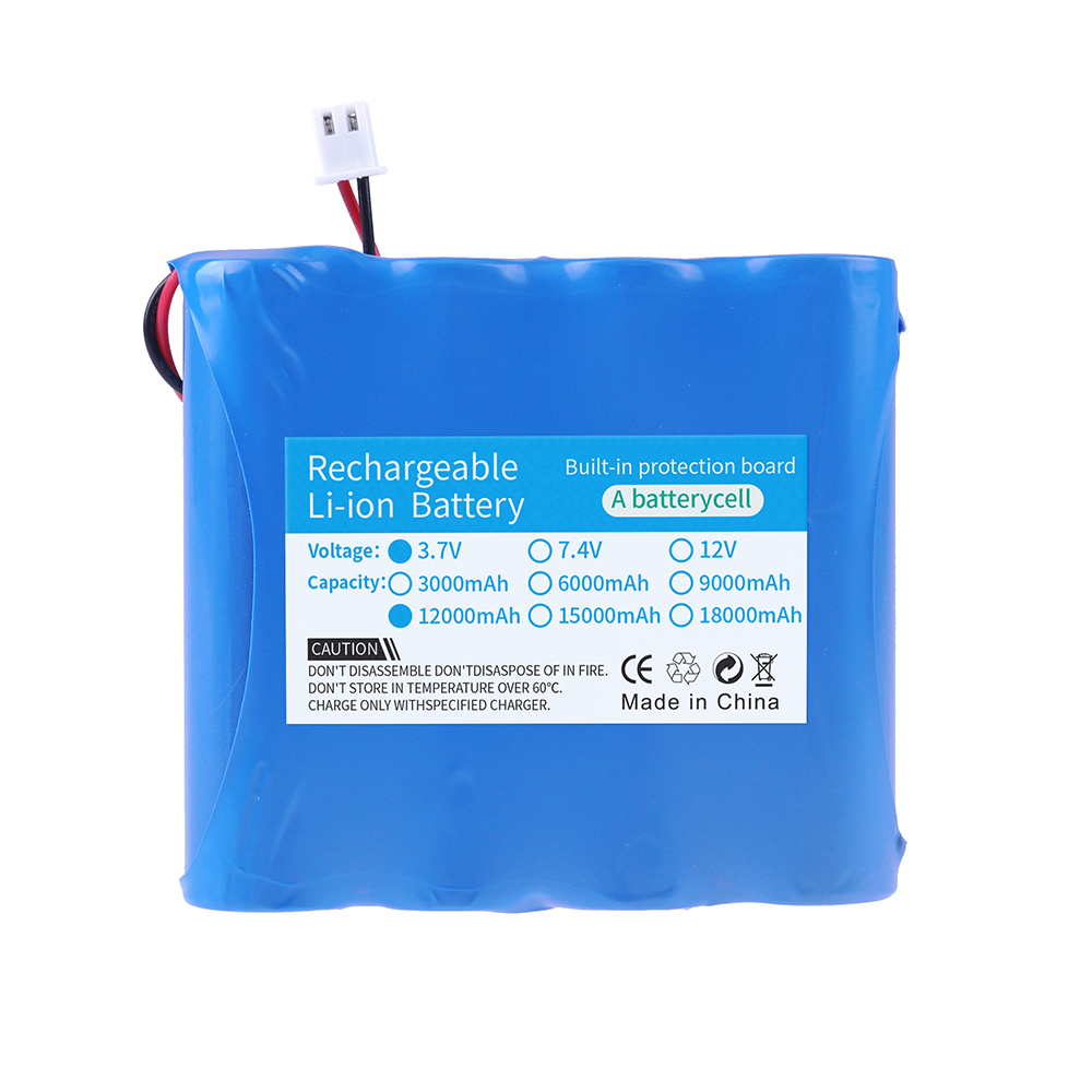 1S4P 3.7V 18650 12000mah Rechargeable Lithium Battery Pack Fishing LED Light Bluetooth Speaker 4.2V Emergency DIY Batteries