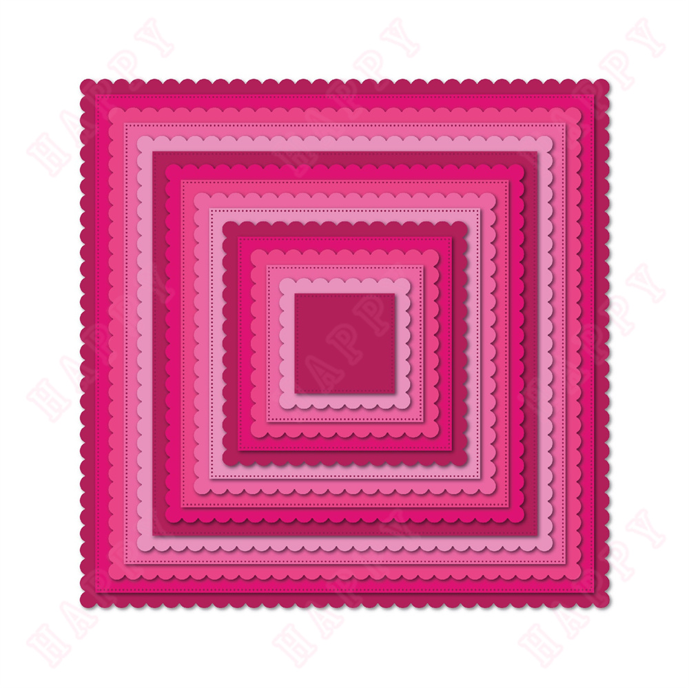 Sellos de ramo de flores, troqueles de corte de Metal para álbum de recortes DIY, tarjetas de papel, rectángulos, plantilla de grabado artesanal decorativa: Borgoña