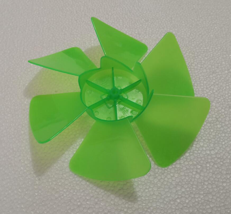Aspa de ventilador de plástico de Color naranja para mesa de 10 pulgadas, piezas de ventilador de 8mm, agujero central de 23cm de diámetro