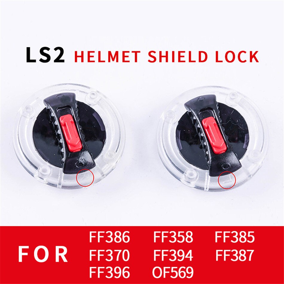 2 Pcs Durable Motorcycle Helmet Sun Visor Lock Mounting Base + Rotary Lens Switch Helmet Attachment Tool-free