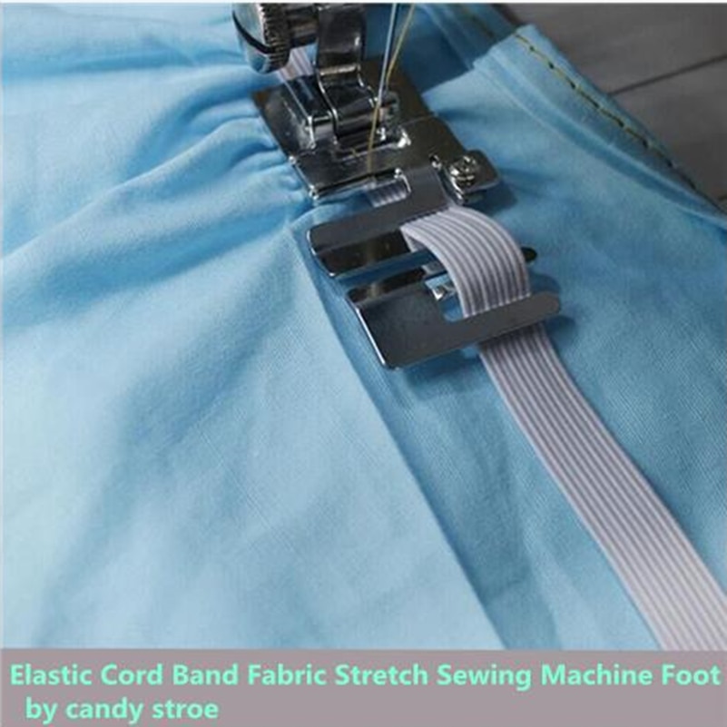 Elastische Koord Band Stof Stretch Binnenlandse Naaimachine Part Accessoires Voet Presser #9907-6 7YJ26-2
