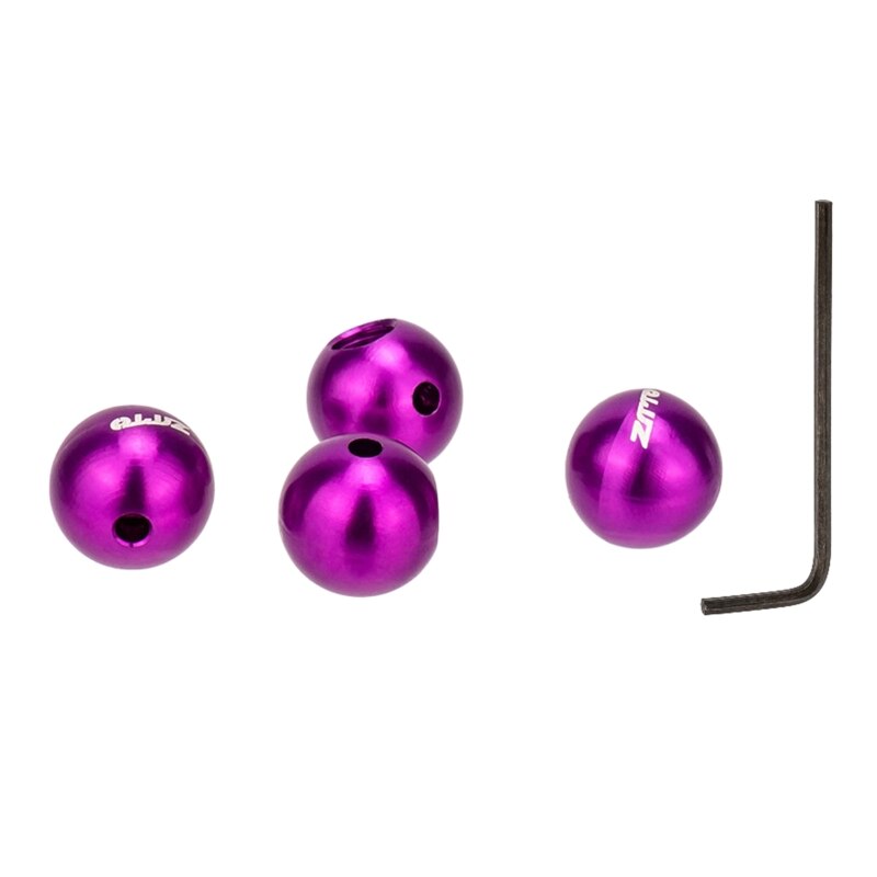 Aluminum Alloy Cable End Caps for Cable End, Most Reliable DIY Set for SRAM / Shimano Mountain Bike: Purple