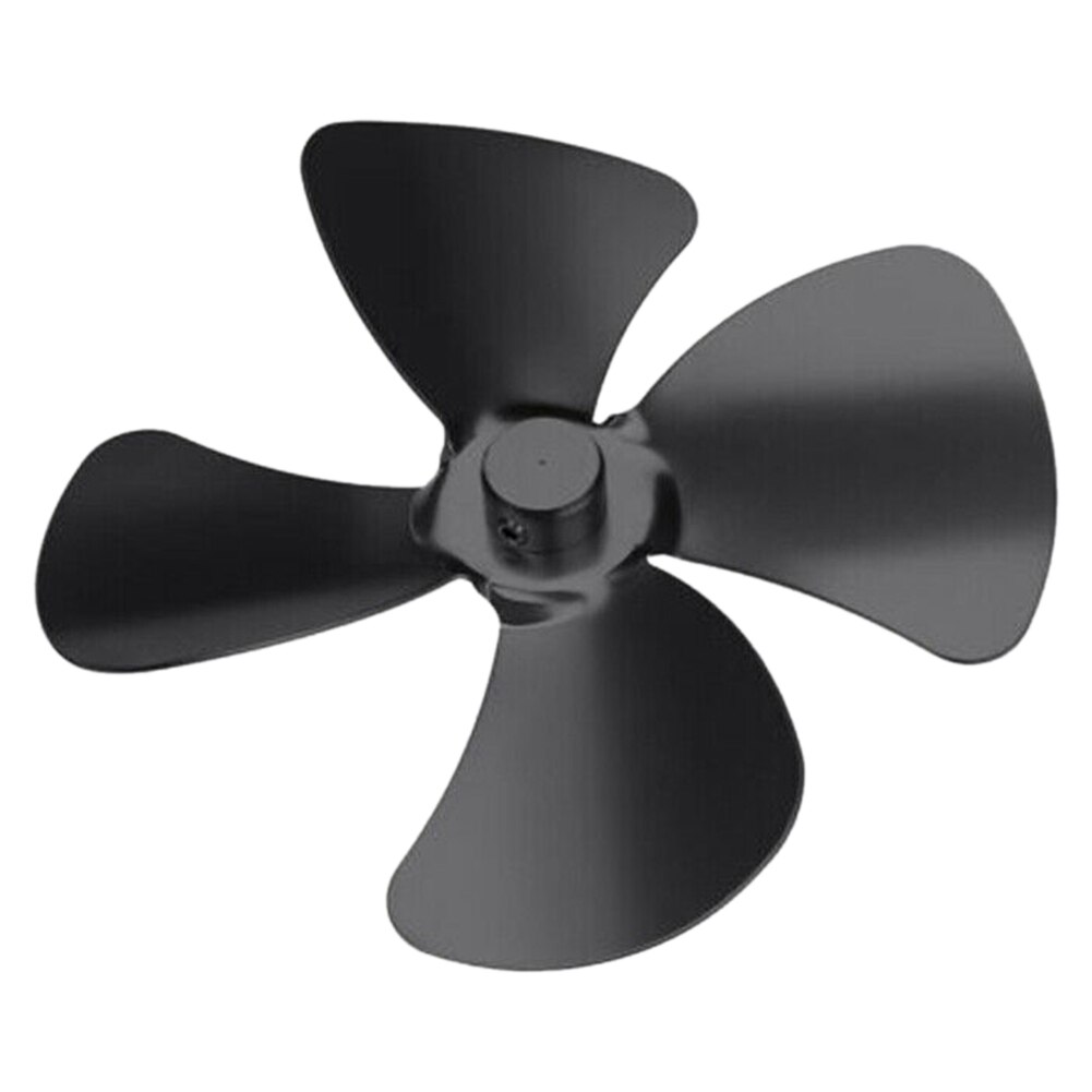 Heat Powered Replacement Aluminum Alloy Easy Install Stove Fan Blade Accessories Practical Multicolored Durable Wood Burner: grey