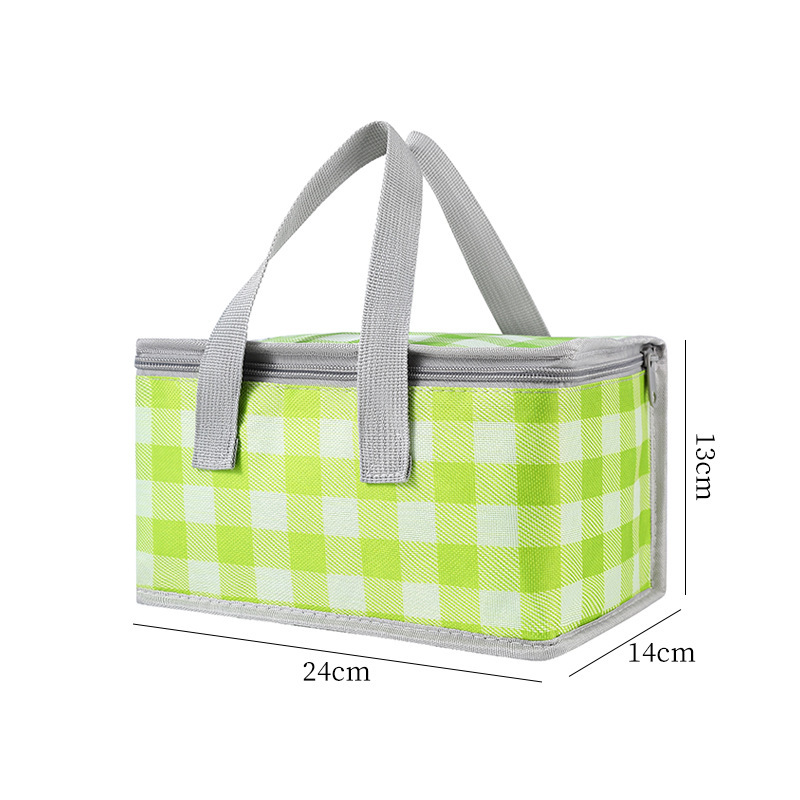 Sac de pique-nique sac isotherme en aluminium étanche sac de pique-nique grande boîte isotherme extérieure Portable thermique isolé Camping boisson Bento sacs: Beige