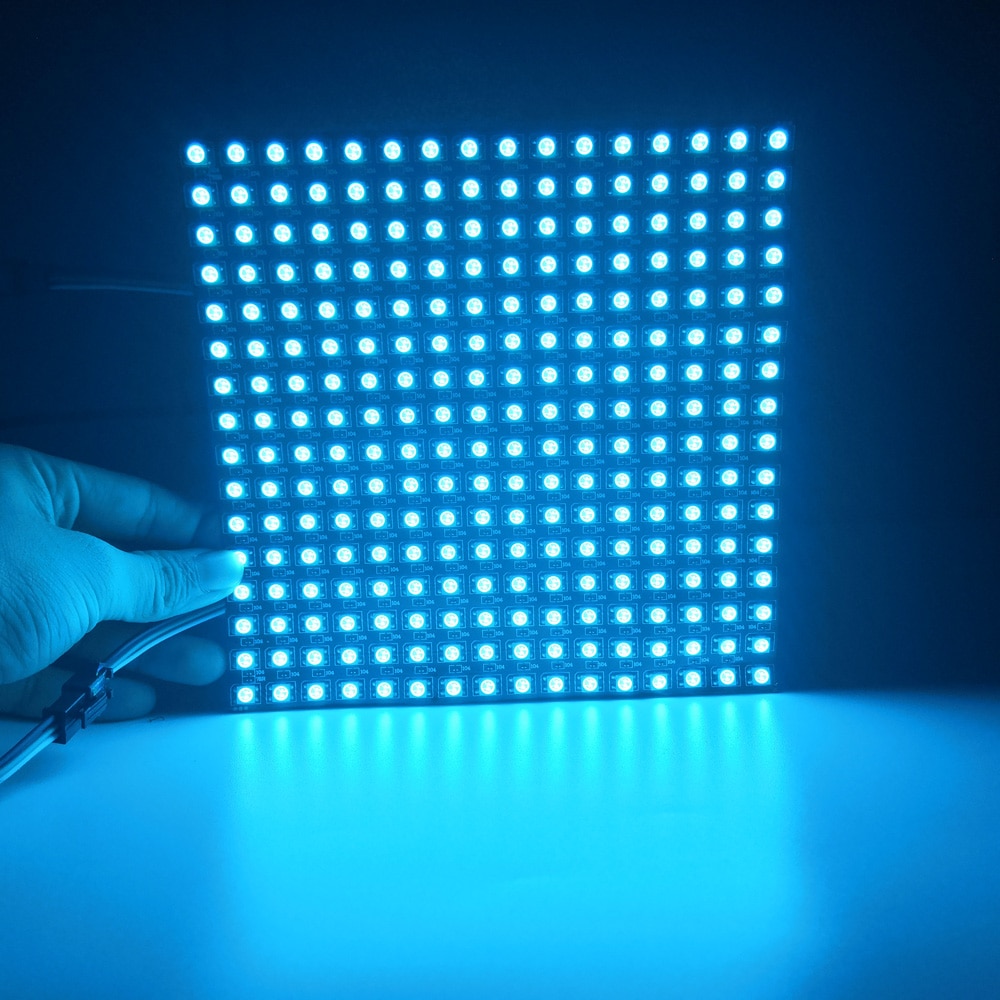 5V WS2812B LED Digital Flexible Individually Addressable Led Panel Light WS2812 8x8 16x16 8x32 Module Matrix Screen