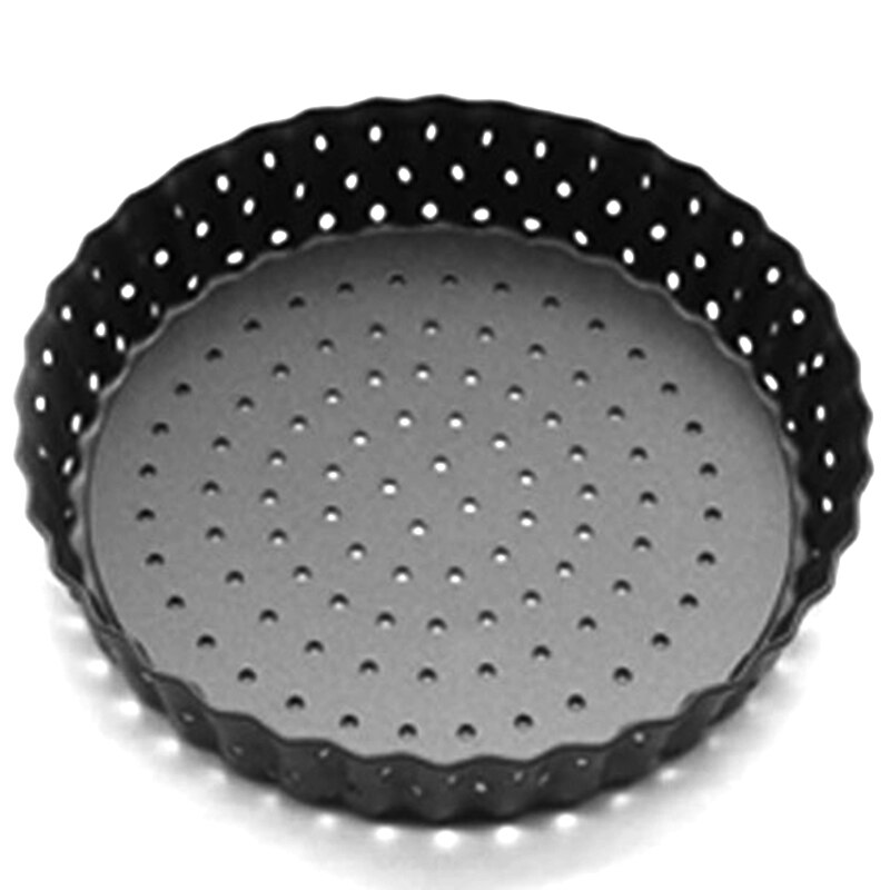 Metalen Non-stick Geperforeerde Pizza Pannen Pie Pan Quiche Pan Met Verwijderbare Bodem: 14cm