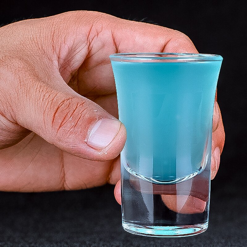 30-38ml Thick-Bottomed Shot Glass Cocktail Vodka Sake Shochu Tequila Cup Fruit Wine Family Bar Drinkware