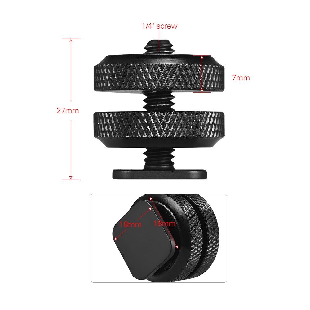2 stücke Kamera Schuh montieren zu 1/4 "-20 Stativ Schraube Adapter Blitz Schuh Halterung für DSLR Kamera Anlage Schraube Adapter Universal-