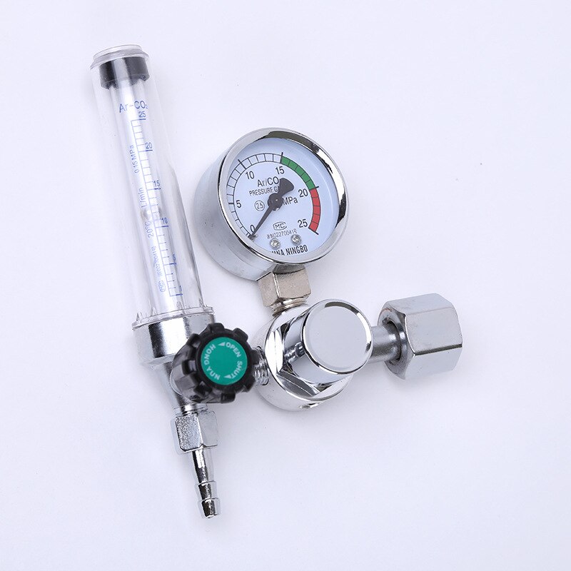 Argon Regulator Argon CO2 Gas Pressure Flow Meter Regulator Metal MIG MAG Weld Welding Gauge 0-25 Mpa