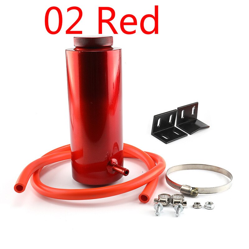 800ml Universal Radiator Coolant Aluminum Tank Overflow Reservoir Radiator Overflow Tan Intercooler Universal Car Assessoires: Brown