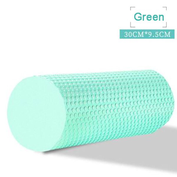 Yoga Pilates Yoga Block Pilates EVA Foam Roller Massage Roller Muscle Tissue Fitness Gym Yoga Pilates Workout Fitness Exercise: Green30 x 9.5