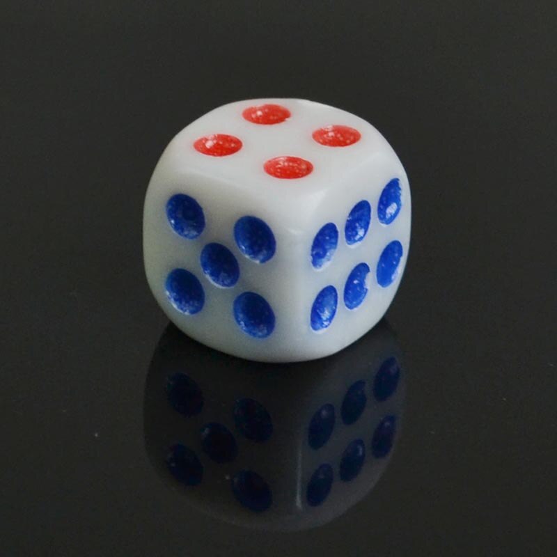 10pcs Standard Plastic 10mm Game White Dice Die Bar Gaming Supplies SMR88