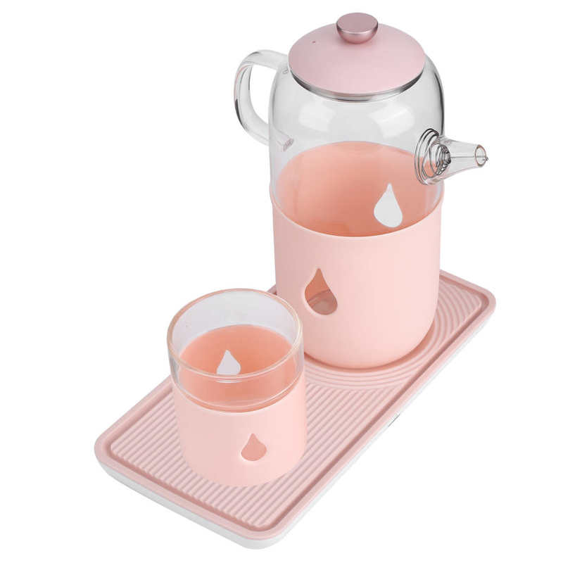 600ml Pink Electric Kettle Multi -Function Temperature Constant Glass Teapot Chinese Plug 220V