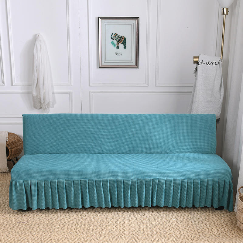 1 st. slaapbankhoes zonder armleuningen, elastische, volledige hoes, anti-vuil bankhoes voor in de woonkamer: Blauw / S 150-180cm