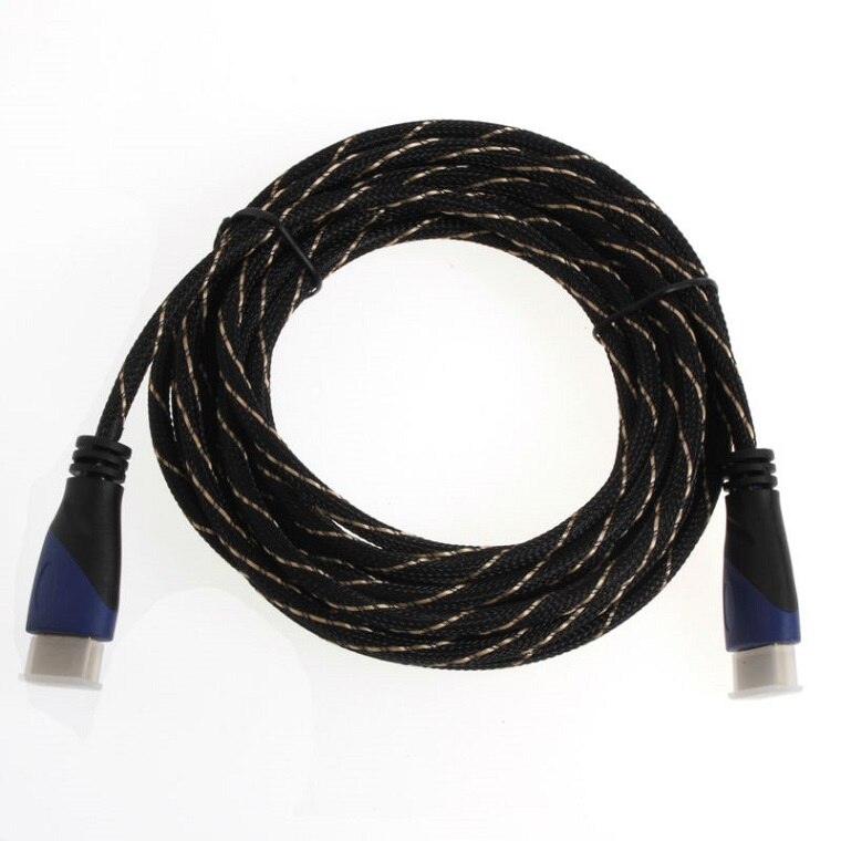 High speed HDMI Cable 1080P 3D Gold Plated male to male for PS4 Xbox Projector LCD Apple TV Laptop 1M 2M 3M 5M 8M HDMI to HDMI: Black and blue / 50CM
