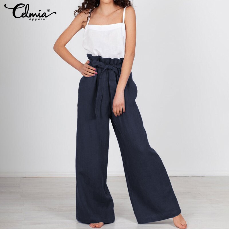 Cordhose Mit Hoher Taille & Weitem Bein – Damen, Große Größen, Lässiger Look