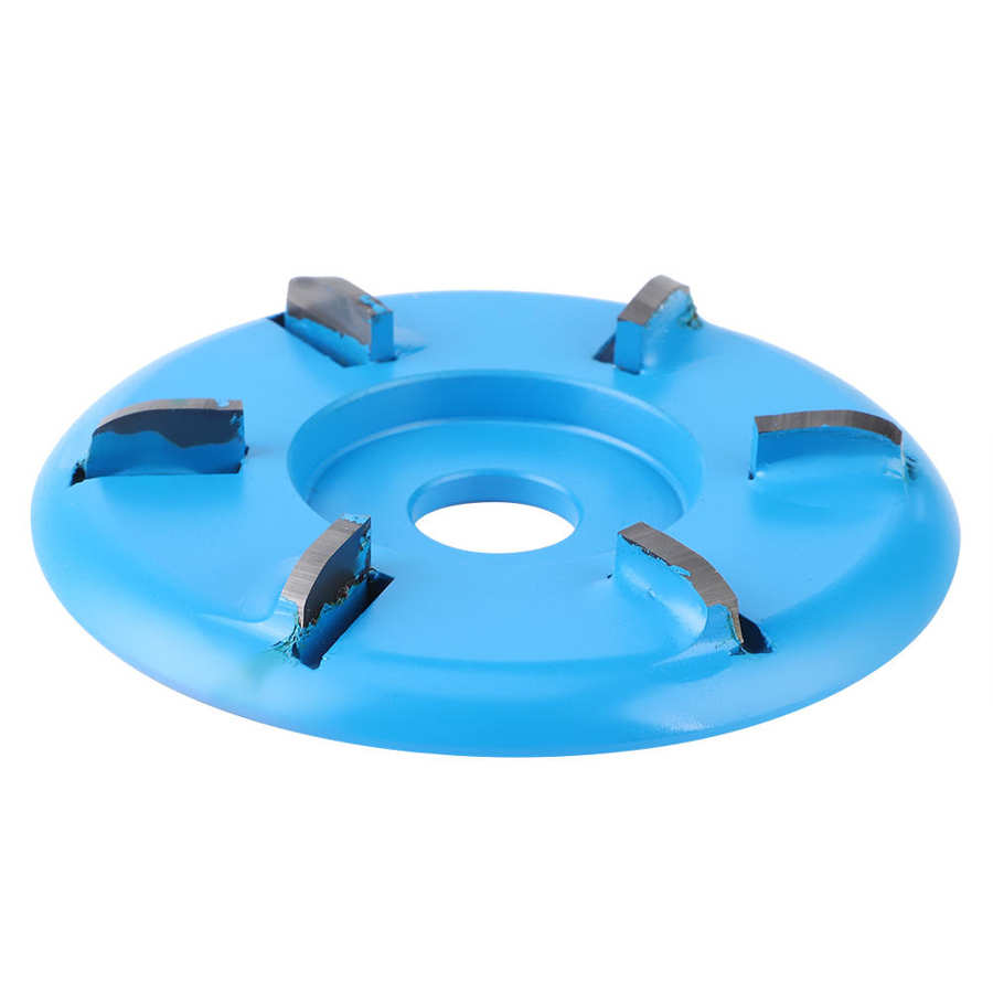 Six Teeth Wood Carving Disc Milling Cutter Disk Woodworking Tea Tray Engraving Tool Angle Grinder Accessories