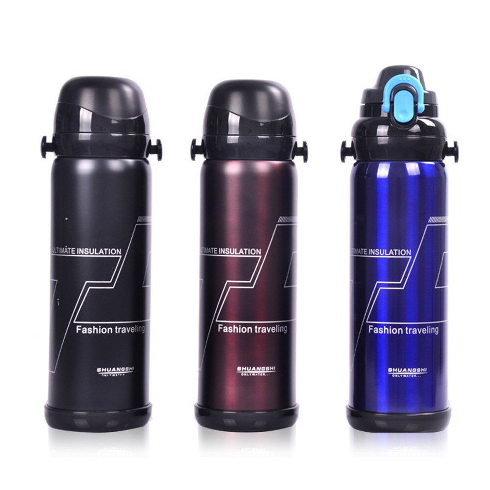 800Ml Outdoor Roestvrij Staal Staal Geïsoleerde Thermosfles Thermo Thermoskan Grote Capaciteit Thermose Koffie Hydro Fla