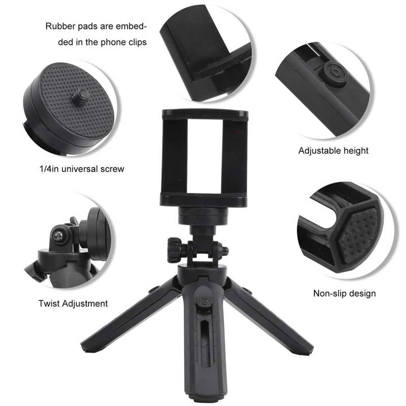 Mobiele Telefoon Statief Stand High‑quality Plastic Desktop Statief Stand Rubber Camera Voor Fotografie Reizen Telefoon Camera