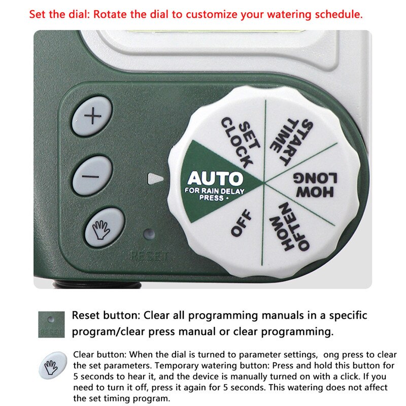 Auto LCD Display Faucet Timer Garden Irrigation Timer Electronic Home Garden Ball Valve Water Timer Irrigation Controller