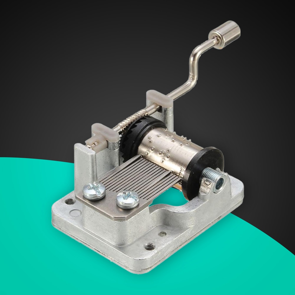 Metal Mini Music DIY Mechanical Hand Crank Craft Music Movement Decor