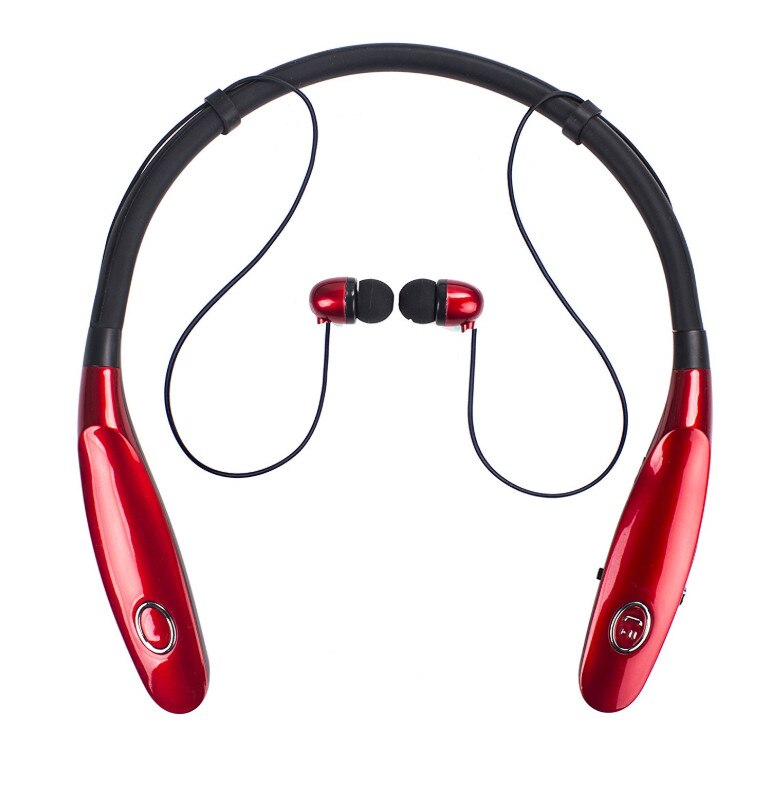 Bluetooth Earphone 30 Hr Playing Built-in Mic Wireless Neckband Sport Headphone earbuds stereo auriculares for xiaomi phone: RED