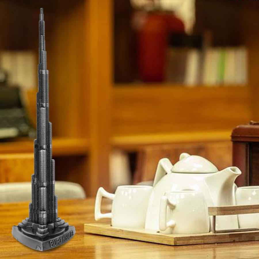 Miniature Burj Khalifa Tower Model Alloy Miniature Dubai Tower Model Arts Craft Office Home Desktop Decor