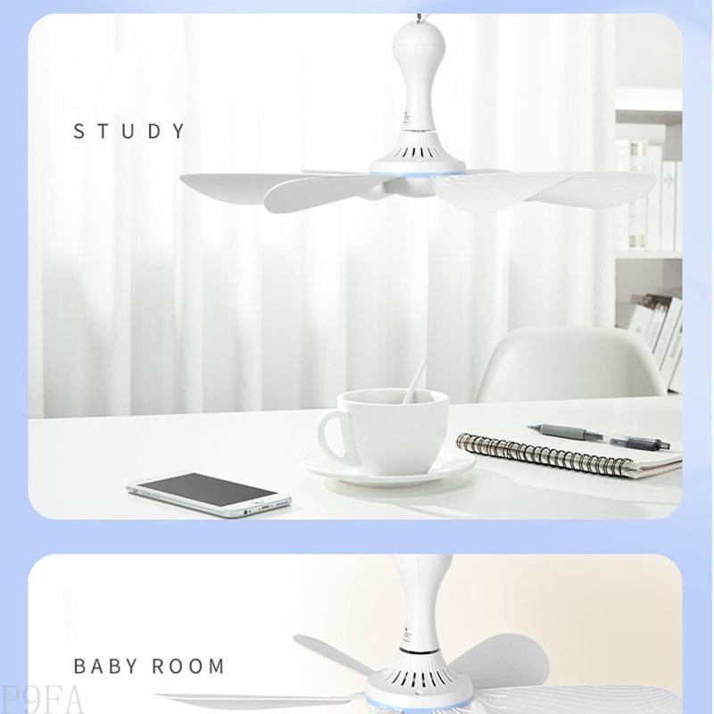 AP28 USB 5V Mini Ceiling Fan Energy-Saving 5W Summer Cooling Fans for Home Dormitory Camping Tent 6