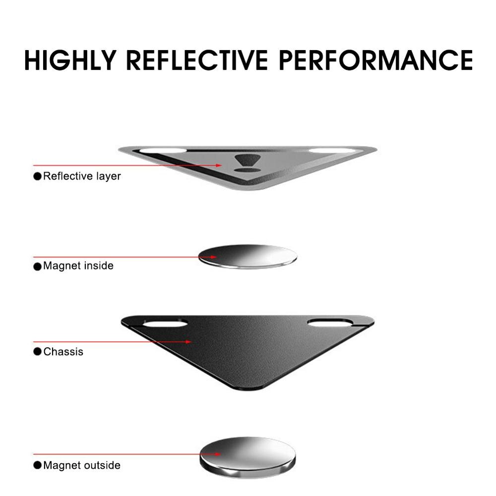 ENLEE Bike Reflective Sign Cycling Triangle Tiny Reflector MTB Bicycle Reflective Warning Safety Decor Outdoor Bikes Accessories