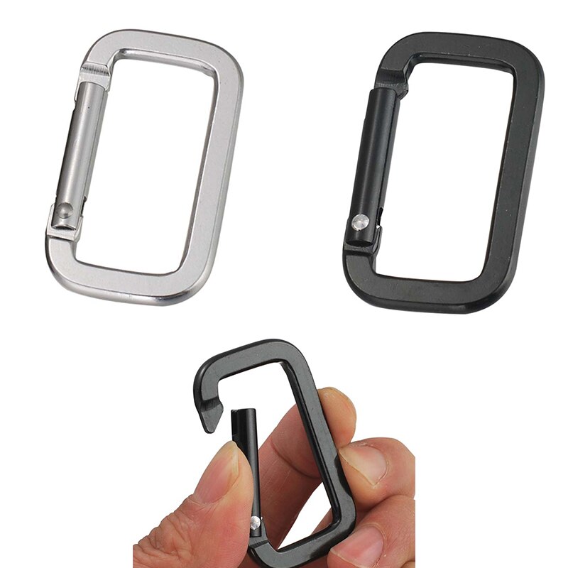 Karabinek prostokątny, klamra robić wspinaczki ze stopu, klamra robić kluczy, bezpieczne zapięcia, klamry ze stopu prostokąta