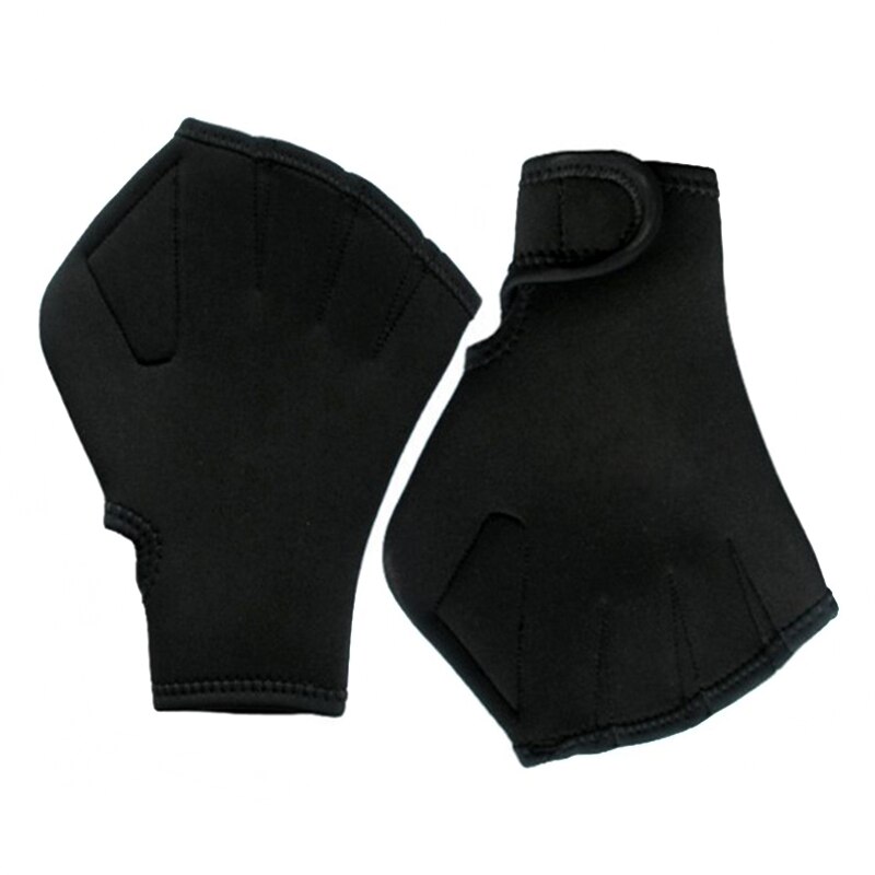 Swimming Gloves - Webbed Flippers - Fitness Training Paddles - Adjustable Straps - Adult