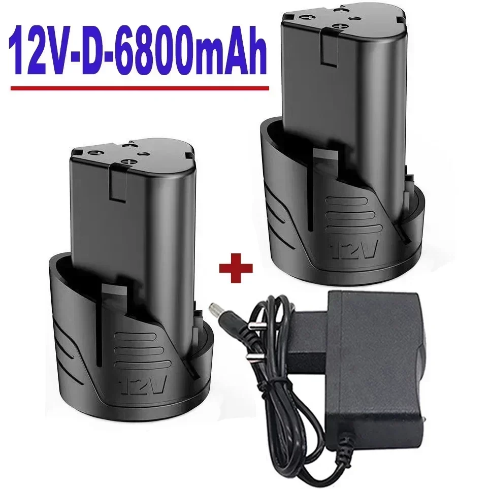 100%. Nuovo. Batteria al litio ricaricabile universale agli ioni di litio 12V 6800mAh per utensili elettrici Batteria per cacciavite elettrico per trapano elettrico