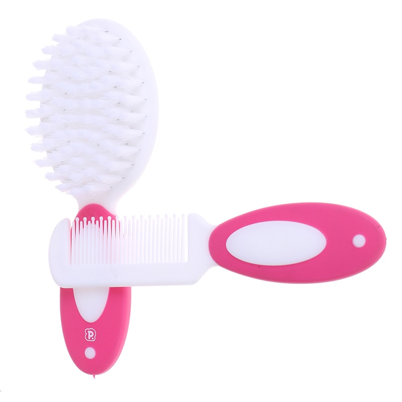 2 pièces/lot bébé garçon fille brosse peigne ensemble Portable bain lavage brosse -né bébé soin accessoire bébé cheveux brosse tête masseur