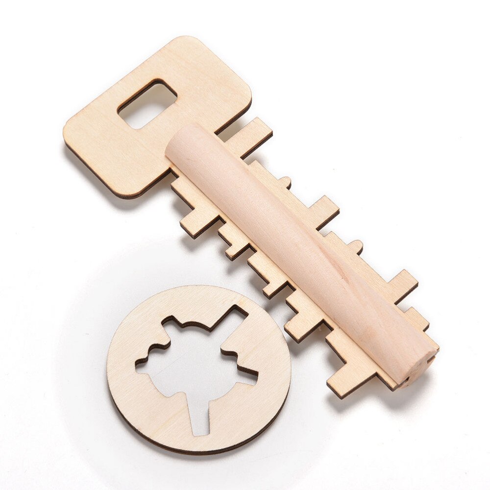 Houten Speelgoed Unlock Puzzel Key Klassieke Grappige Kong Ming Lock Speelgoed Intellectuele Educatief Voor Kinderen Volwassen