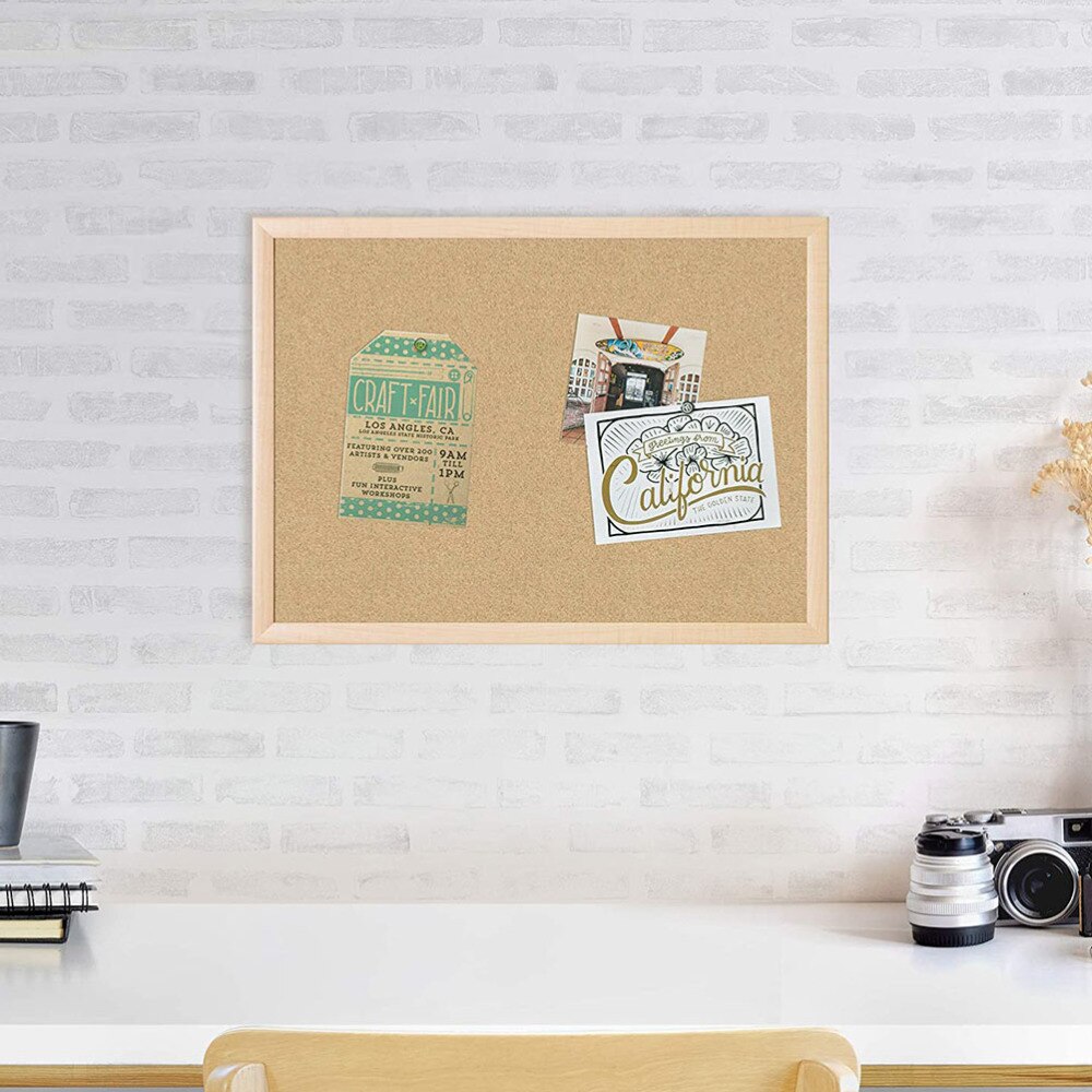Durable Cork Bulletin Board Notice Board Cork Display Board Framed Cork Board