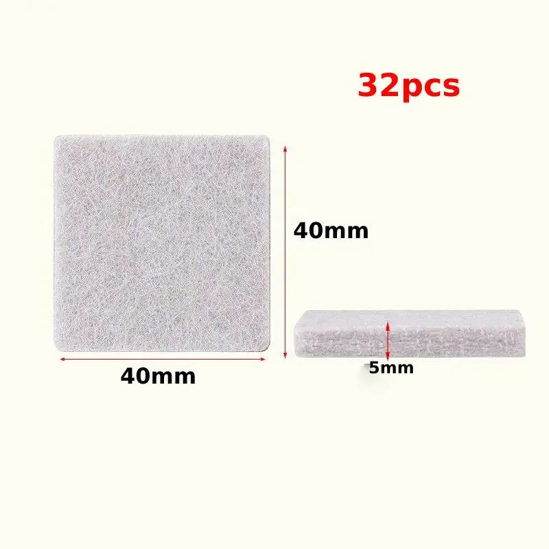 Felt Furniture Pad Round Chair Legs Anti Scratch Floor Protector Self-Adhesive Furniture Sliders for Hardwood Floors Table Couch: green